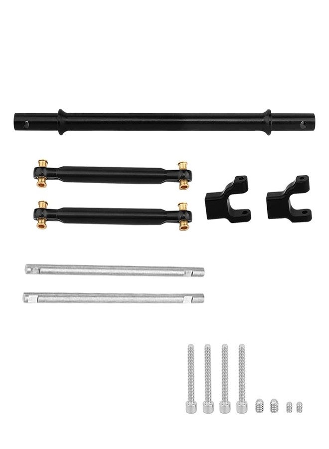 Pothyes Aluminum Rear Axle Anti-Tilt Link Rod Set for AXIAL RBX10 Ryft AXI03005 4WD 1/10 RC Crawler Car Upgrade Parts Metal for RC Car Bar Set (Black) - Image 2